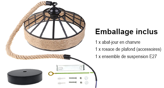 Lampe à suspension E27