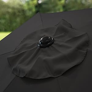 Round Garden Parasol Umbrella
