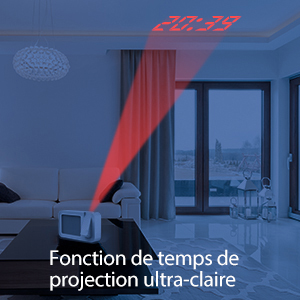 Despertador con proyector de techo