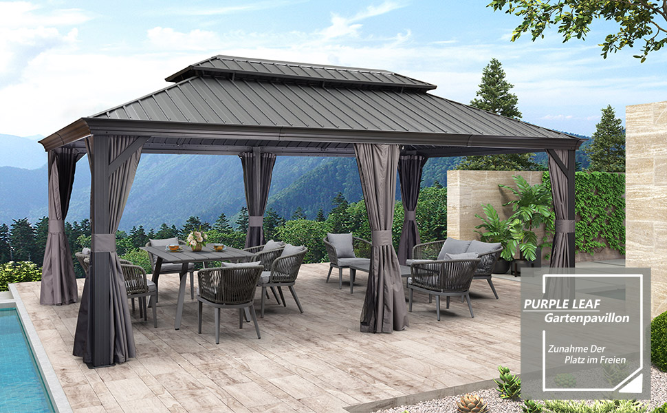 Aluminium garden gazebo