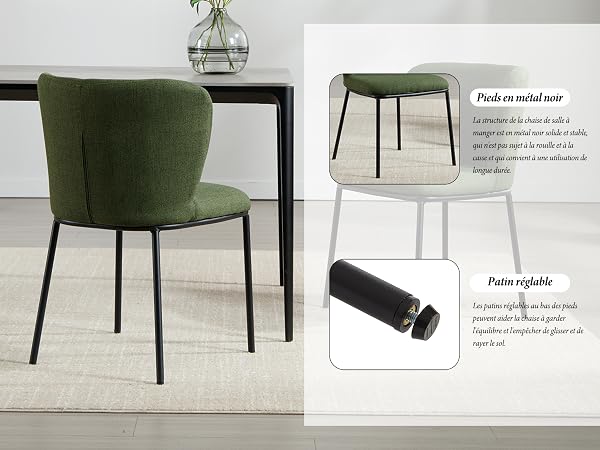 chaises salle a manger moderne