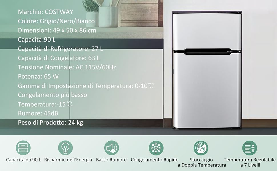 Frigorifero COSTWAY
