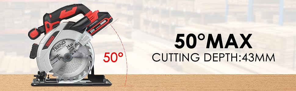 Scies circulaires sans fil avec laser