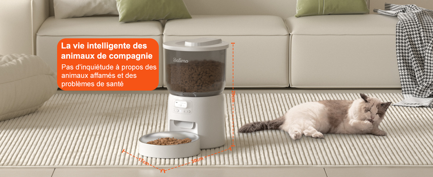  distributeur croquettes chat automatique