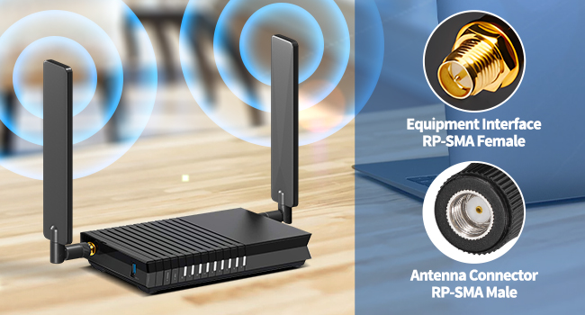  WiFi 6E Antenna Tri-Band 2.4GHz 5GHz 6GHz WiFi Antenna