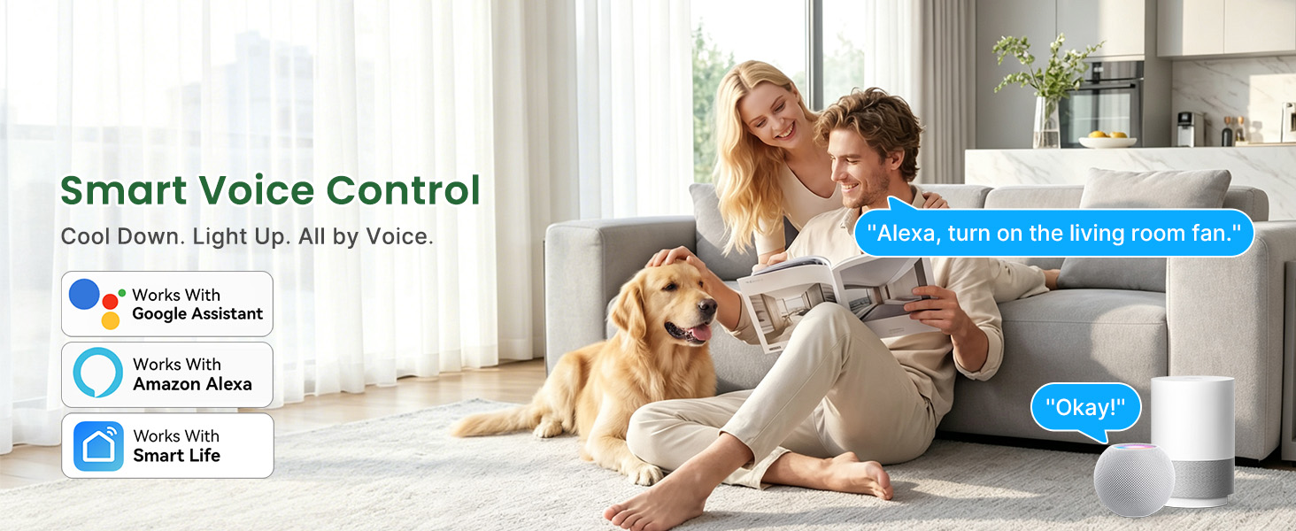 52 inch smart ceiling fan