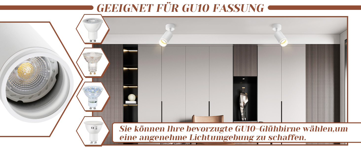 gu10 deckenspots