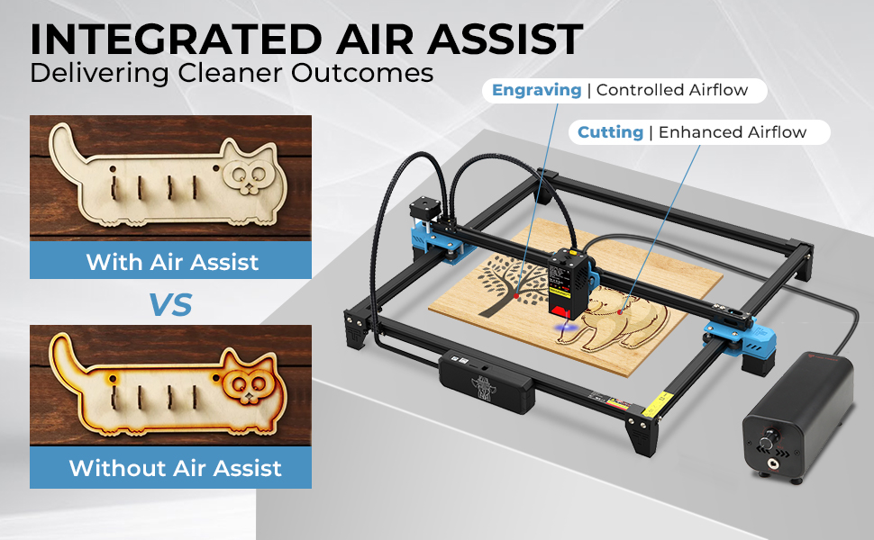 20w laser engraver with air assist kit