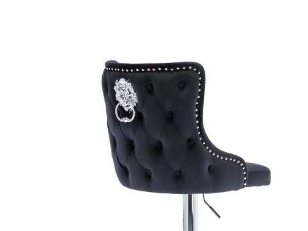 chaise de bar velours