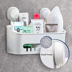 ilikable Etagère de Douche Ventouse Serviteur de Douche sans Perçage