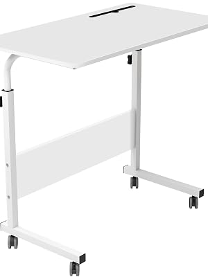 adjustable table with wheels