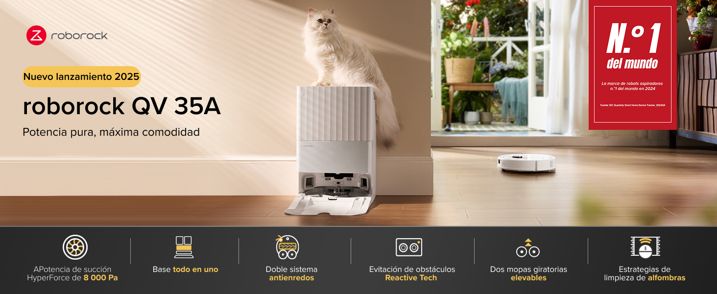 El texto dice «roborock QV 35A».