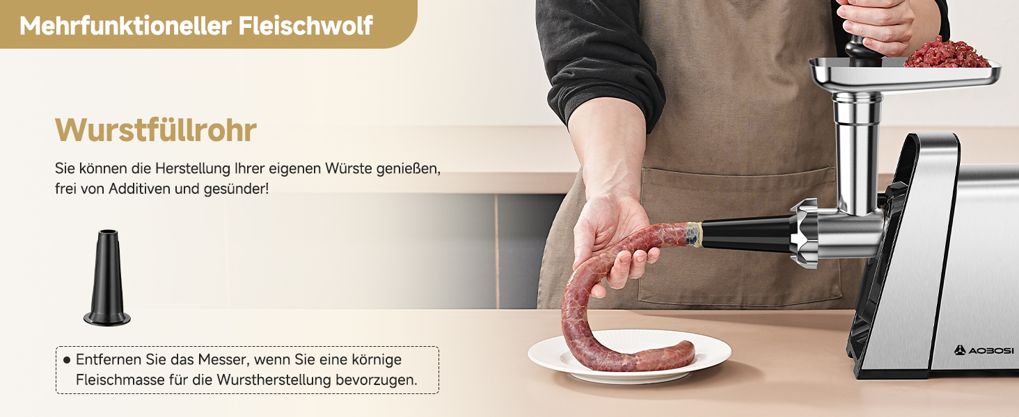 Der Text lautet „HairContourSetter Patterned“ und „Wurstfrisier“. Das Bild zeigt die Hände einer Person auf einer weißen Oberfläche, die zeigt, wie sie das Styling-Werkzeug in der Nähe von Haartrockner und Produktflaschen verwendet.