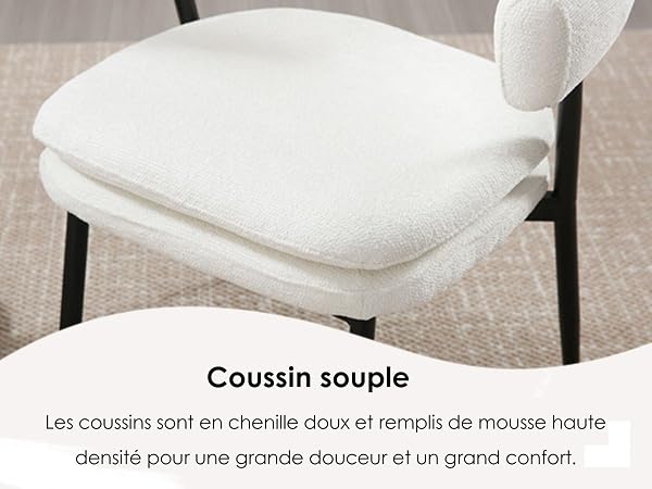 chaise de cuisine chenille