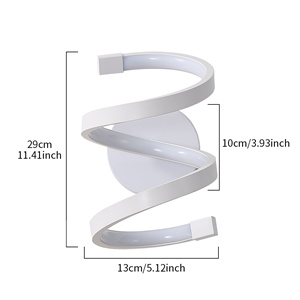spiral wall light size