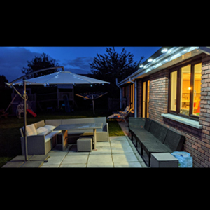 Lampes solaires pour gouttière