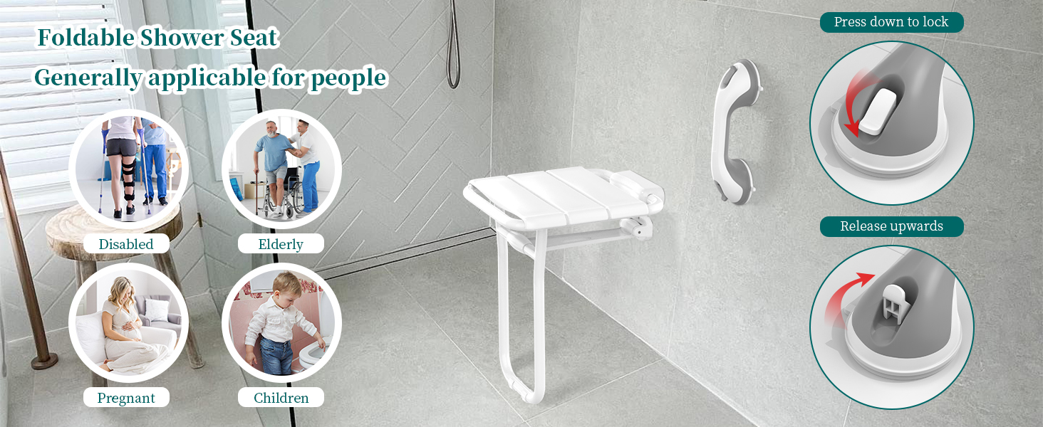 asiento de ducha plegable