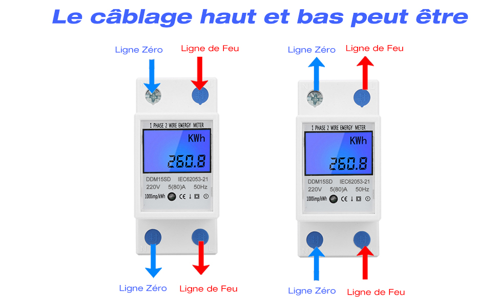 DDM15SD Compteur Electrique Monophasé