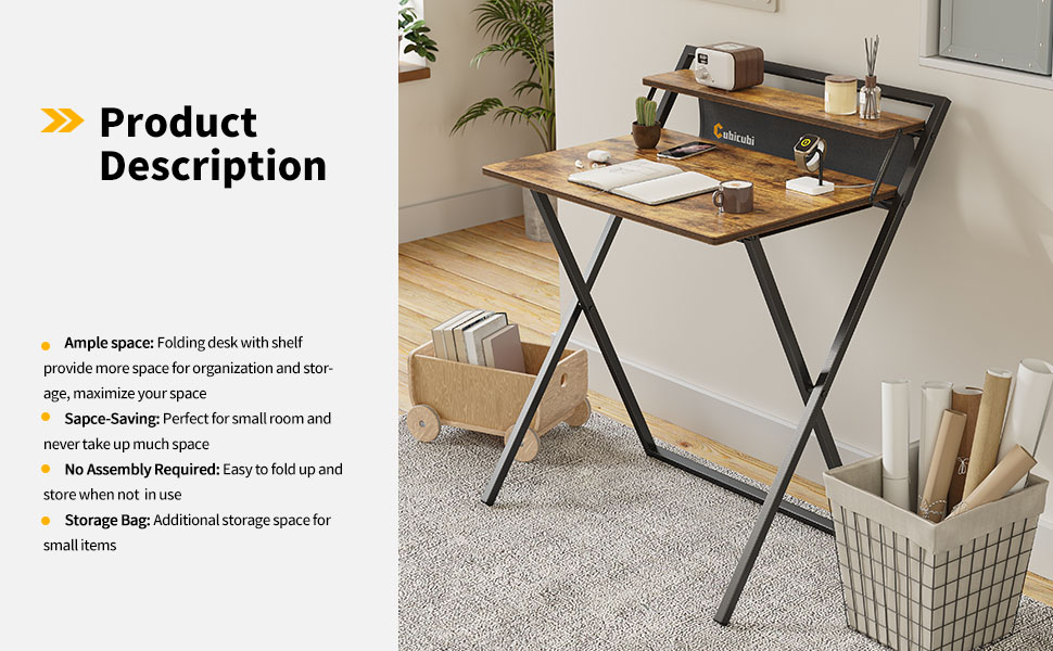 cubicubi desk with shelf