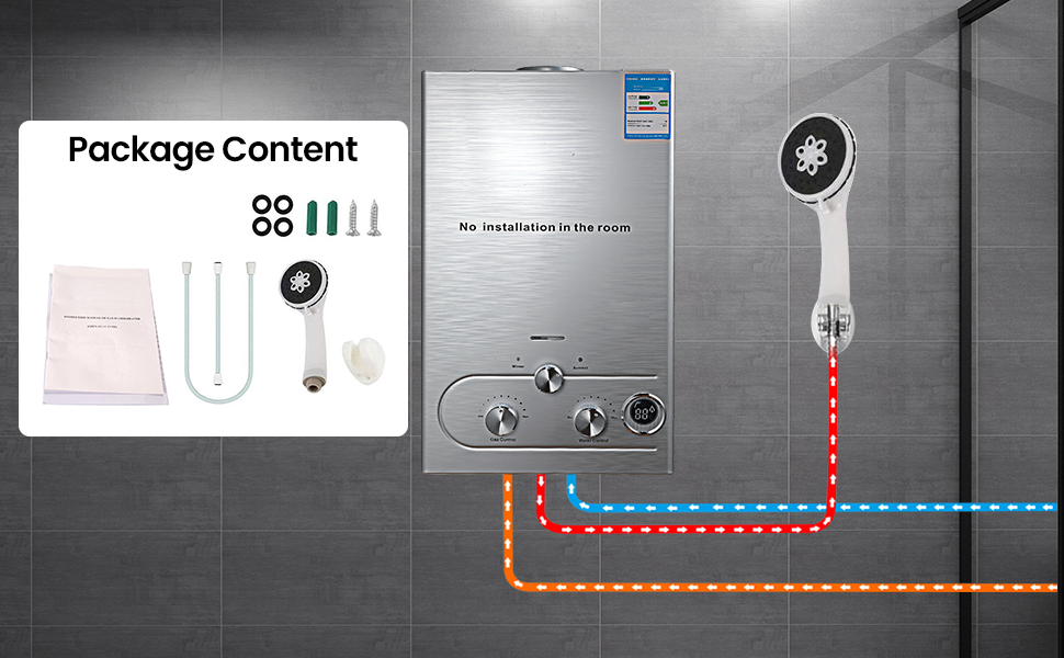  Chauffe-eau au Gaz Propane GPL 6L