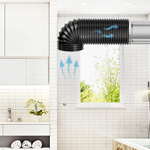 en el baño para absorber el vapor de agua húmedo y promover la circulación del aire