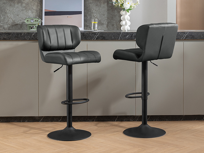 WOLTU Bar Stool. Breakfast Bar Stool with Back. Footrest. Swivel Chair for Living Room