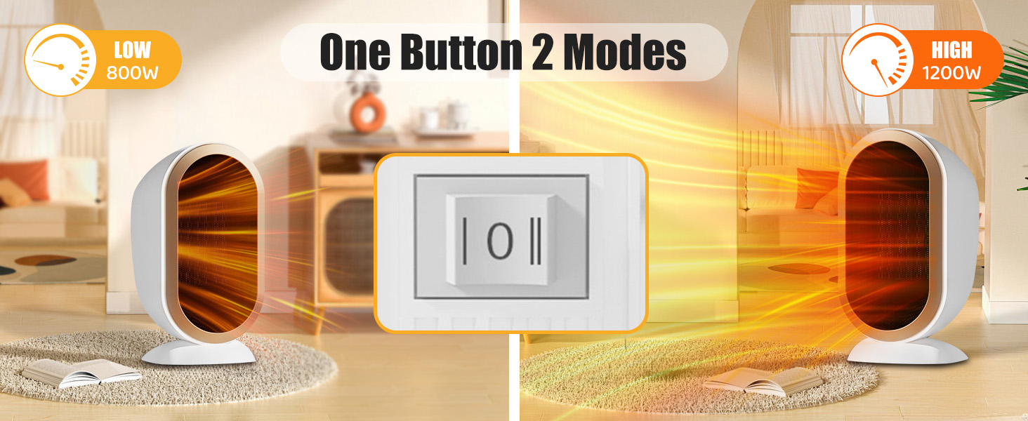 Le texte indique « Modes One Button 2 ». Plusieurs photos de produits montrant une séquence d'installation d'un éclairage blanc à détecteur de mouvement le long d'un couloir ou d'un couloir avec un effet de lumière chaude.