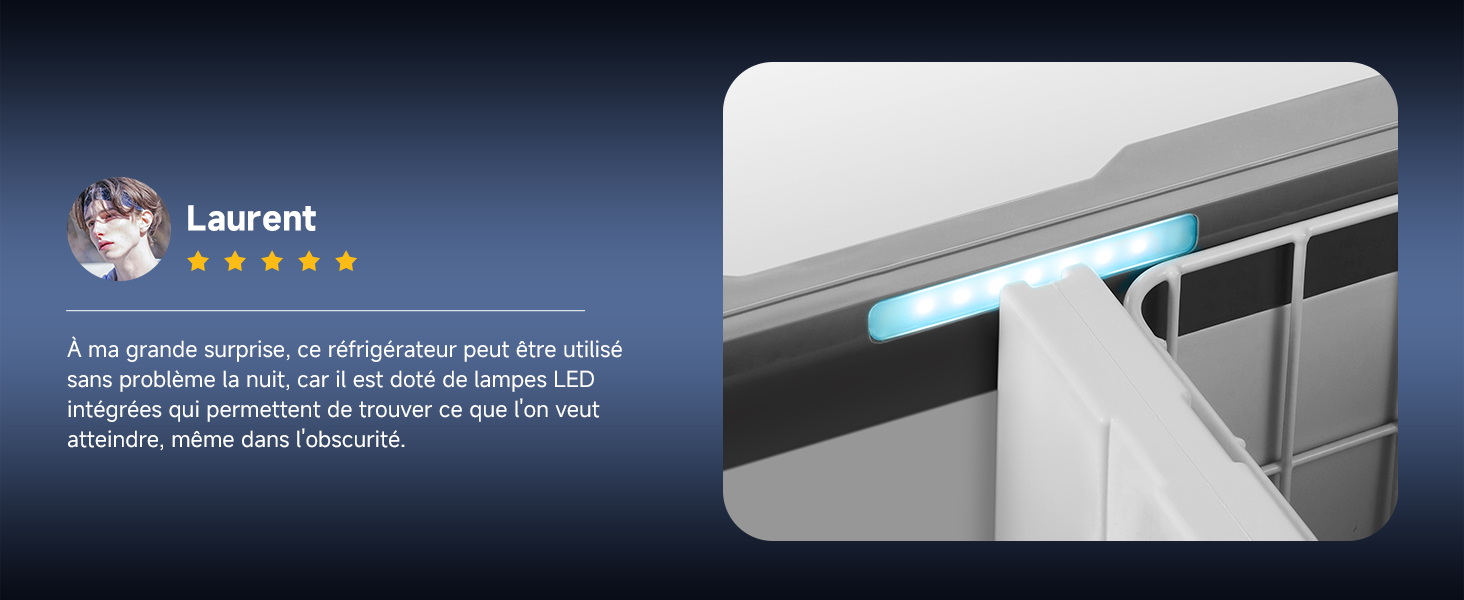 avec bande LED bleue illuminée. Support métallique avec plusieurs barres horizontales pour suspendre les serviettes. Design moderne et élégant adapté à l'installation dans la salle de bain.
