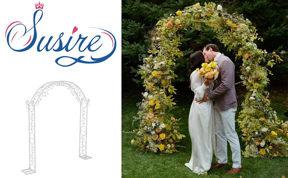 Arche de roses pour mariage