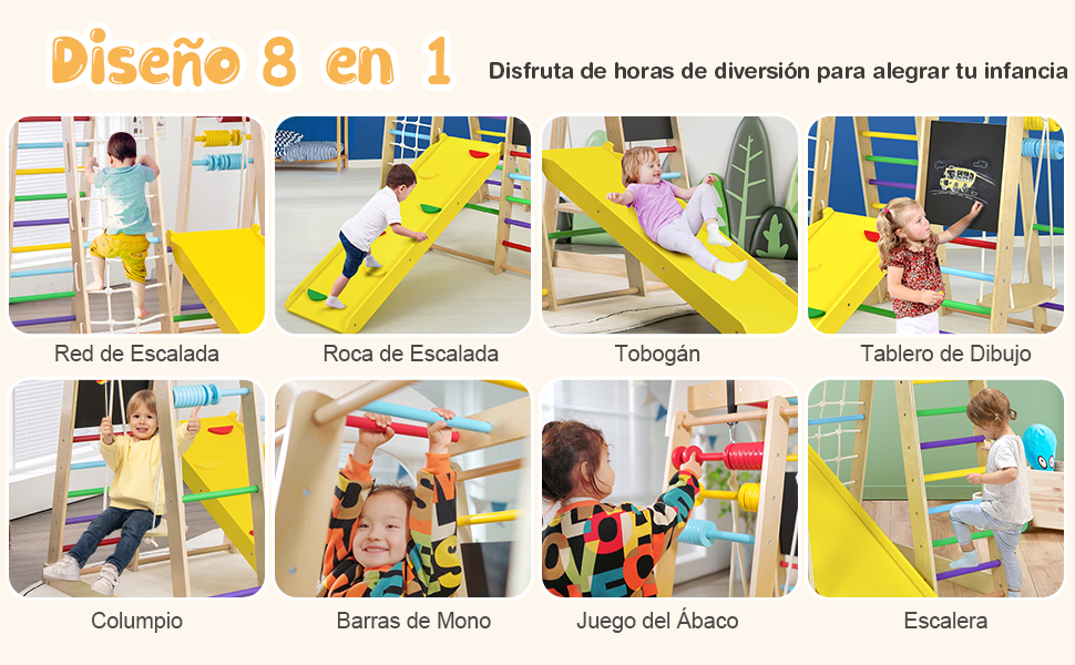  Set Escalada 8 en 1 para Niños