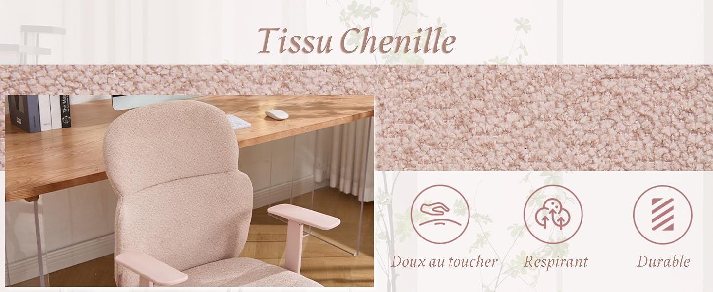 Texte : « Tissu Chenille ».