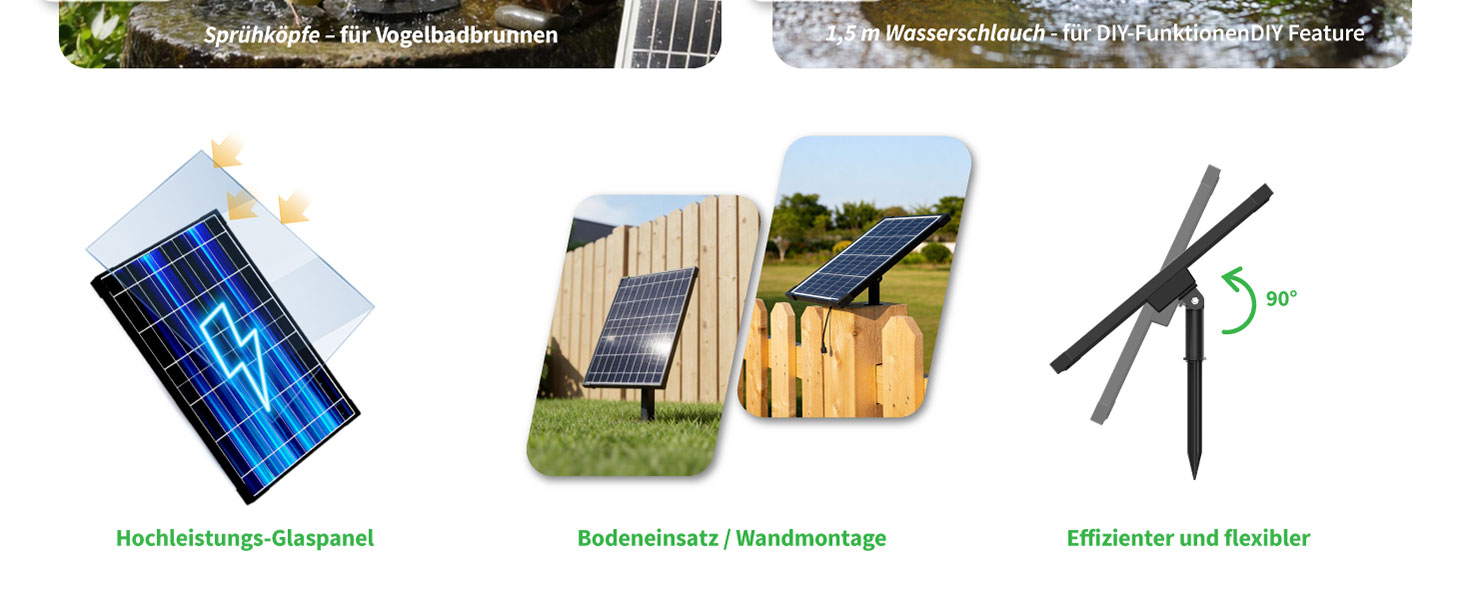 Solarpumpe mit Fernbedienung
