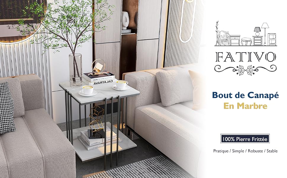 table basse marbre