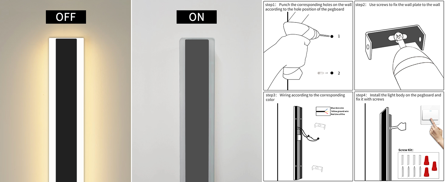 Wall lamp installation method