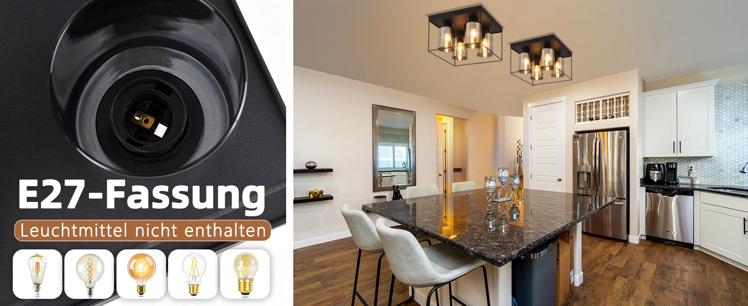 deckenlampe E27 Fassung