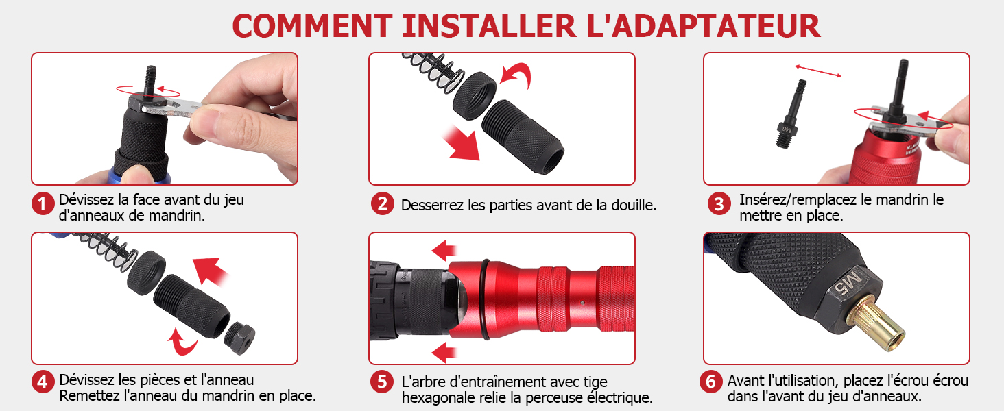 Adaptateur Riveteuse Électrique