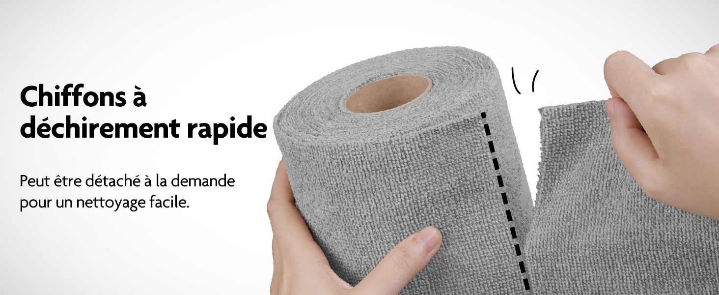 Paño de limpieza de microfibra Fantasticlean - 40 piezas por rollo