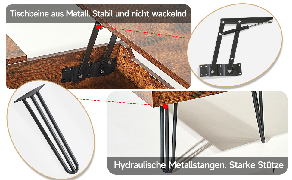Table basse avec espace de rangement