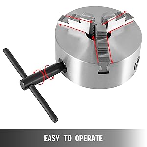 Mandrin Auto-centrage Pour Meuleuse CNC | Mandrin à Mâchoires KD | 3 Tours