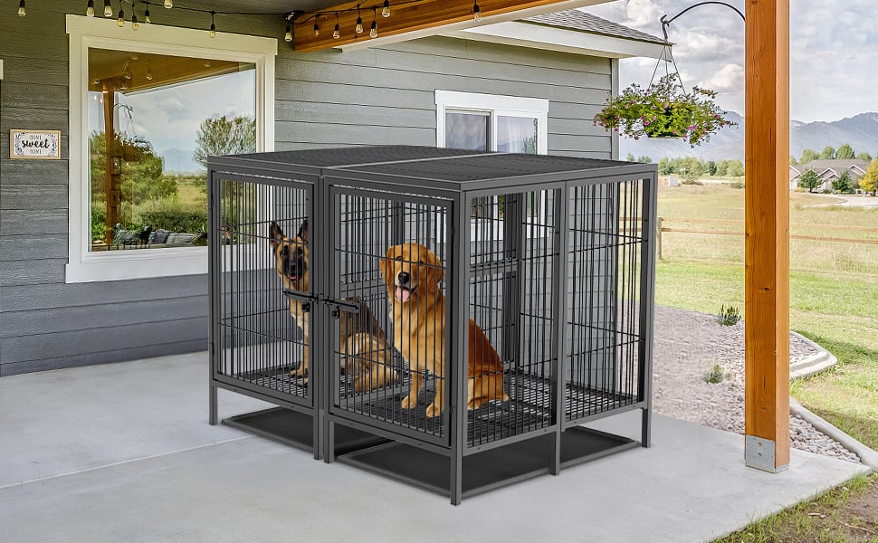 hundekäfig xxl für große hunde hundebox für wohnung hunde käfig metall zwinger wohnung für zuhause