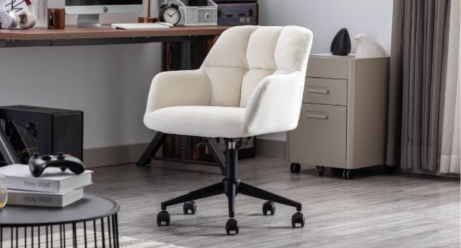 chaise bureau velour