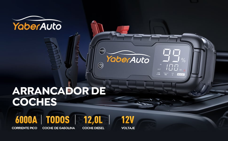 YaberAuto arrancador de baterias de coche