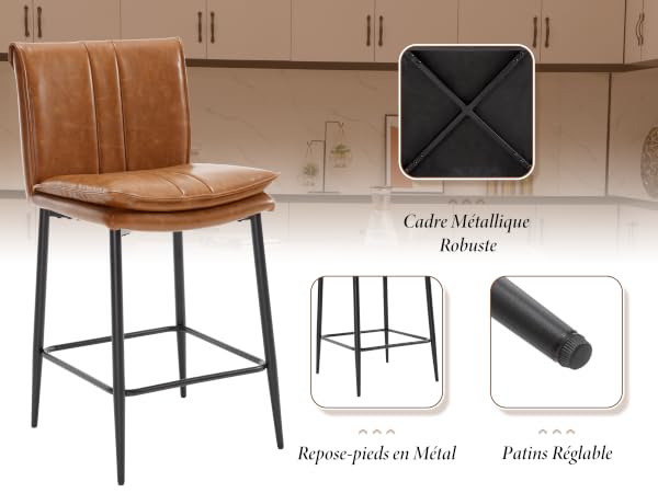 lot de 4 chaise de bar chaises de bar chaise haute cuisine chaise pour ilot cuisine