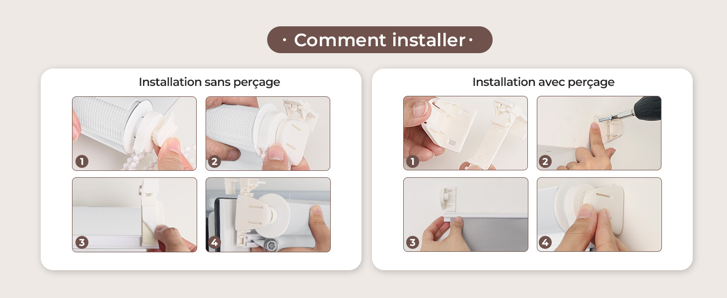 Schéma pédagogique illustrant le processus étape par étape d'utilisation et de réglage d'un outil lié au café avec plusieurs panneaux illustrés.
