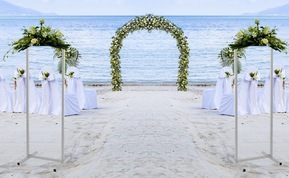 5 Pezzi Arco per Matrimonio in Metallo Geometrico Stile Arco di Nozze per  fiori Arco Palloncino