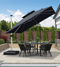 cantilever parasol with lights cantilever parasols for garden patio umbrella square