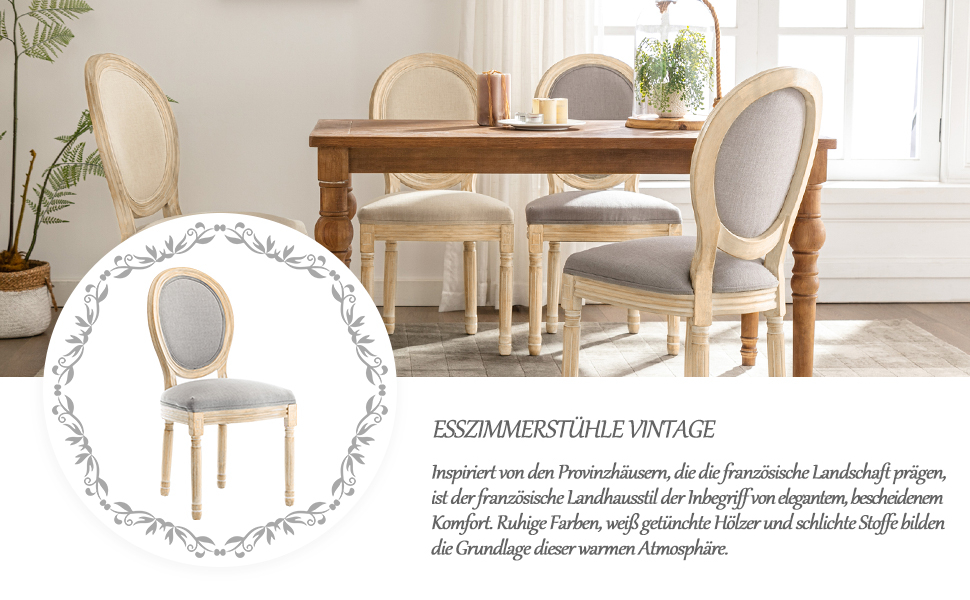 Barock Esszimmer Stuhl