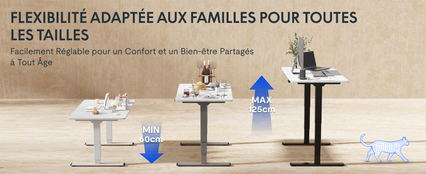 Schéma du système de table réglable