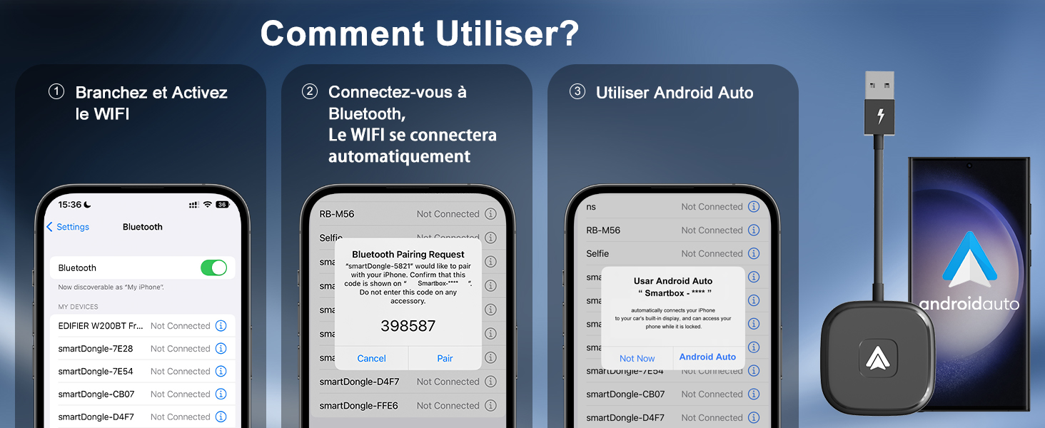 Adaptateur Android Auto sans Fil