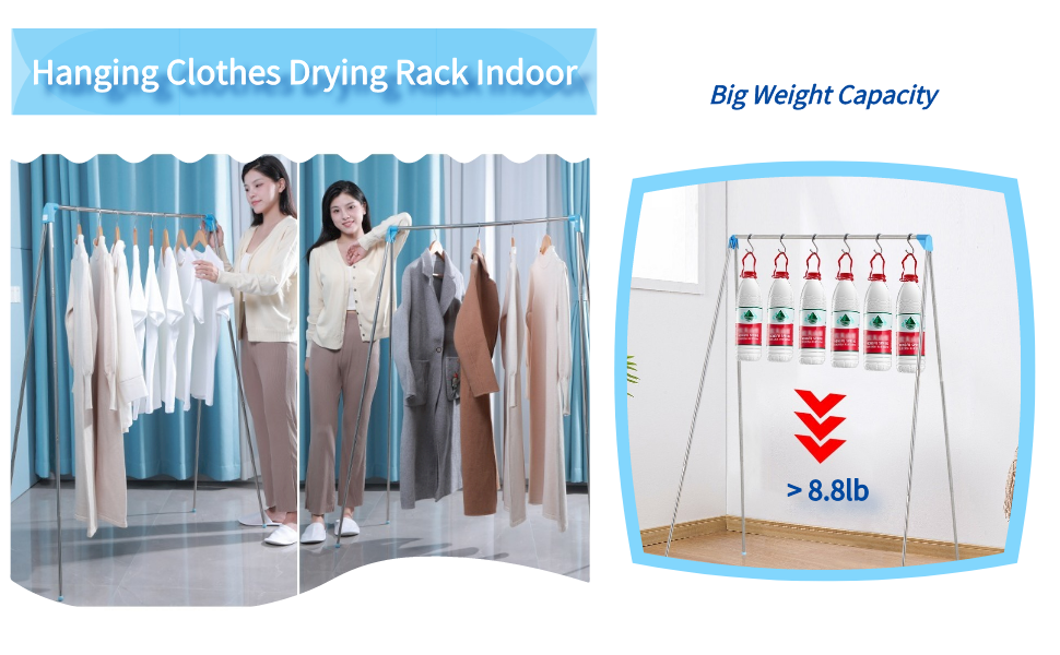  portable indoor outdoor retractable drying racks for laundry foldable hanging rack for camping